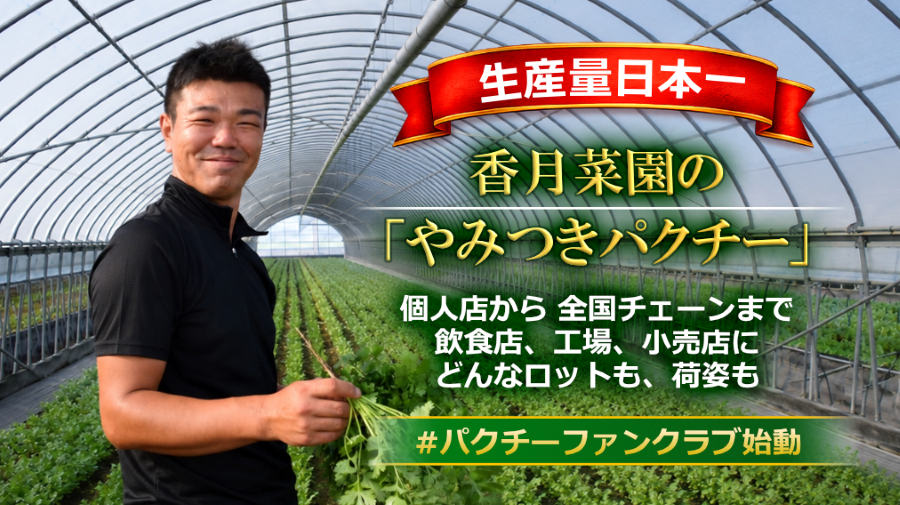 （パクチー生産量日本一）香月菜園オンライン直売所
